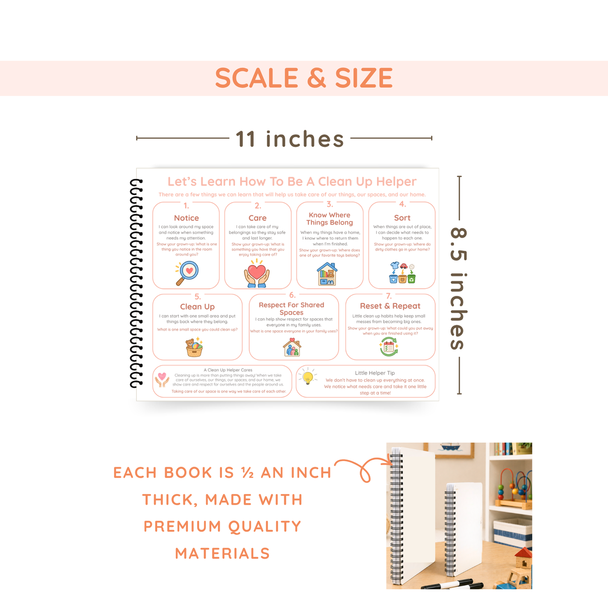 Clean Up Life Skills Book