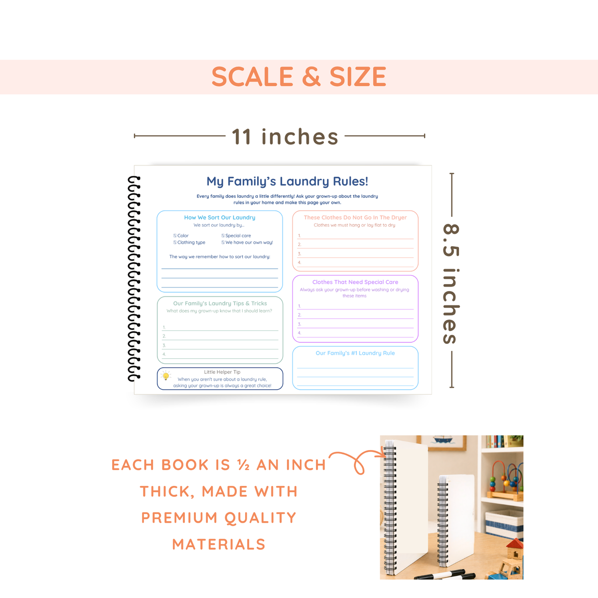 Laundry Life Skills Book