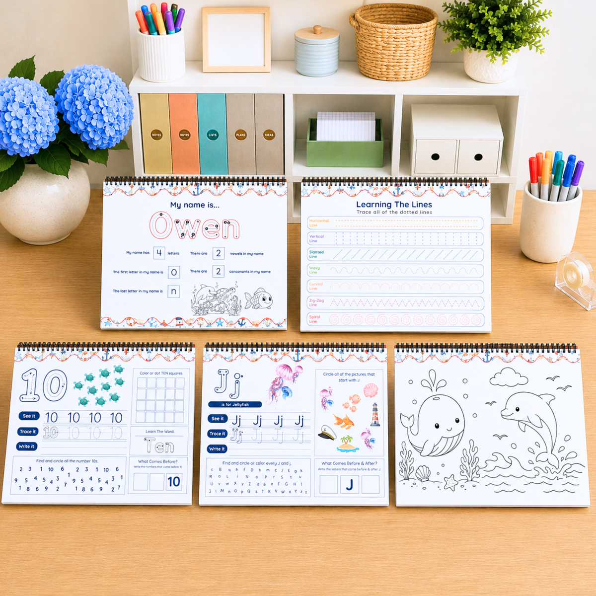 Ocean | Reusable Activity Book Set