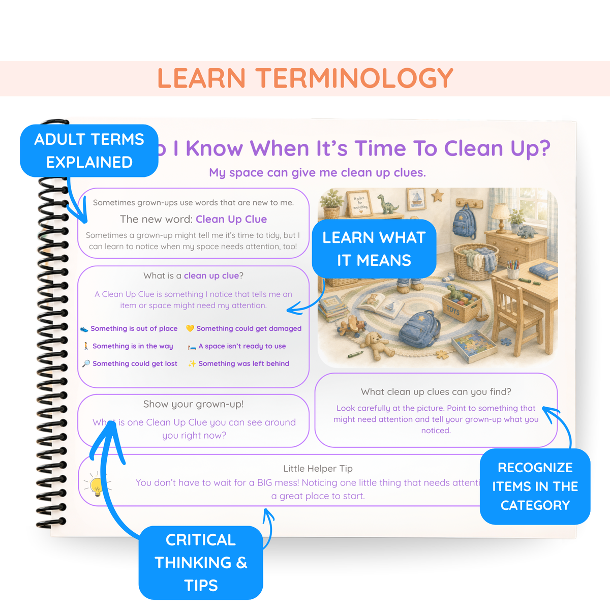 Clean Up Life Skills Book