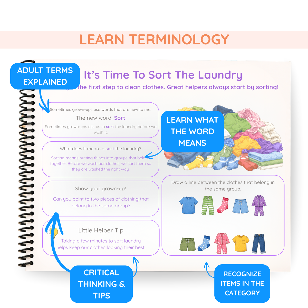 Laundry Life Skills Book