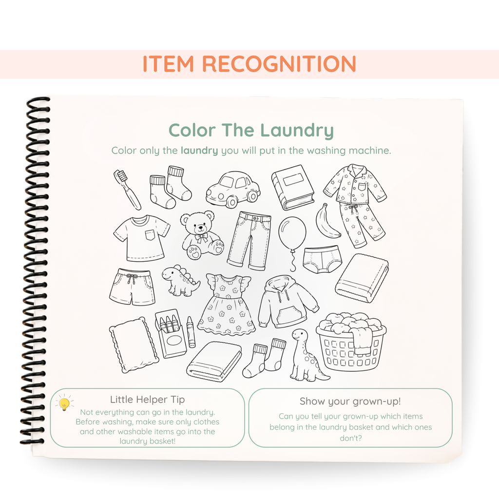 Laundry Life Skills Book