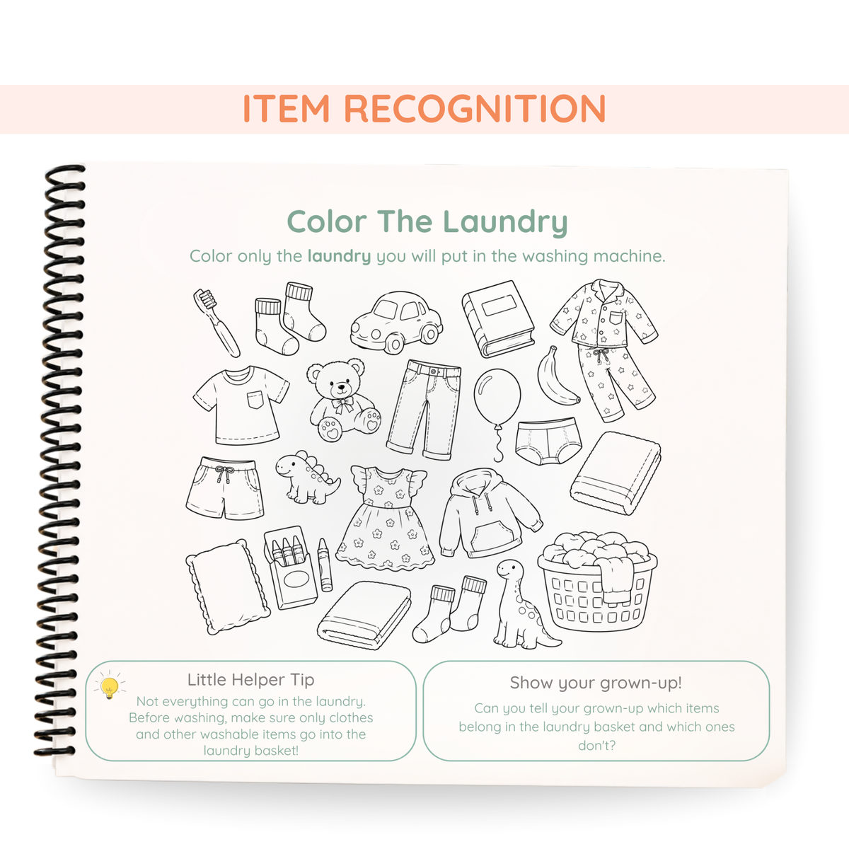 Laundry Life Skills Book