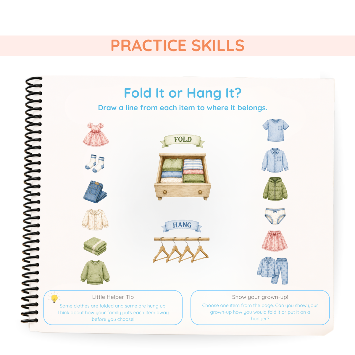 Laundry Life Skills Book