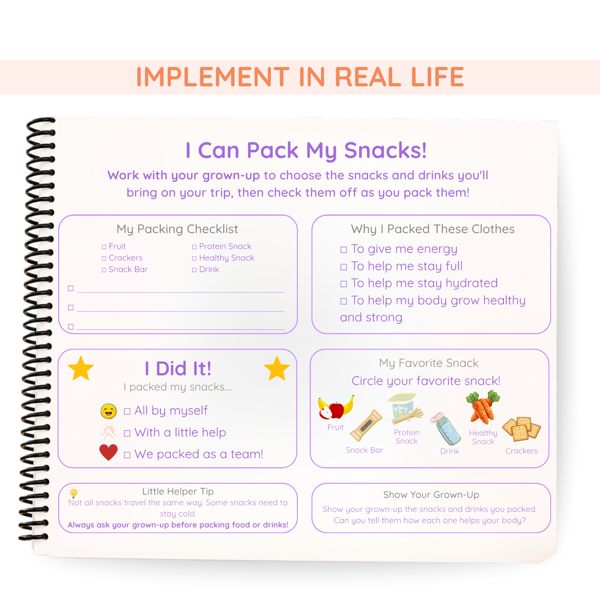 Packing Life Skills Book