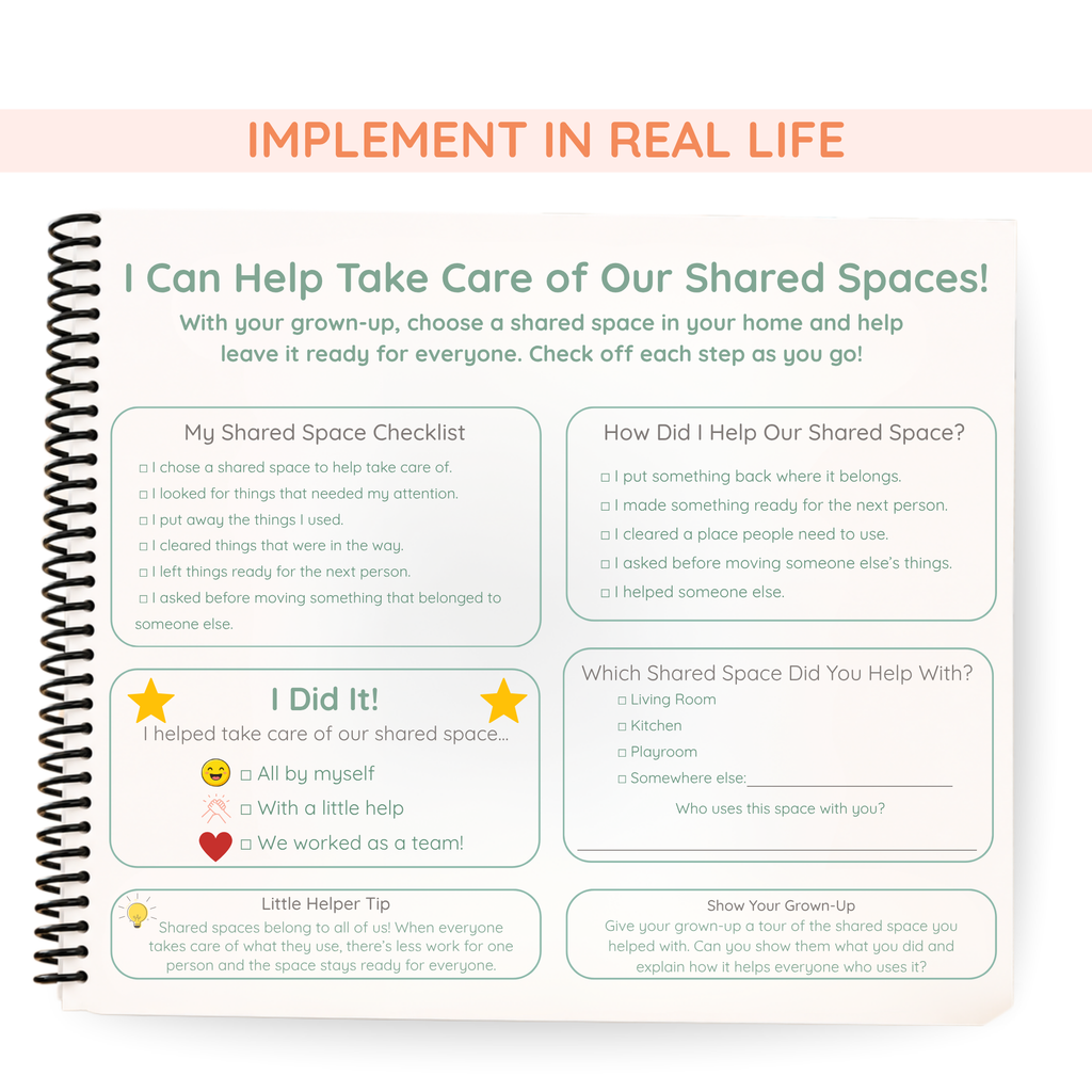 Clean Up Life Skills Book