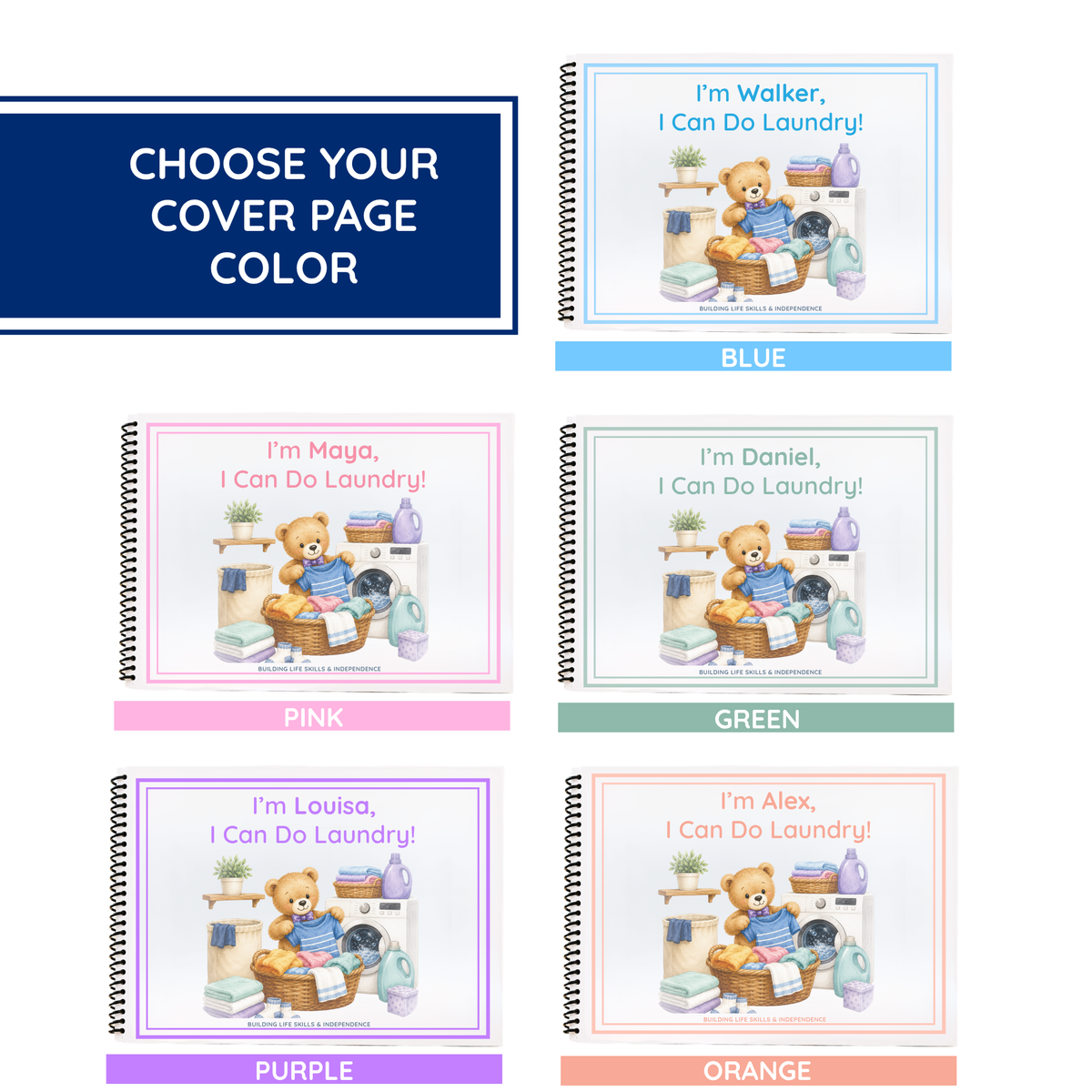 Laundry Life Skills Book